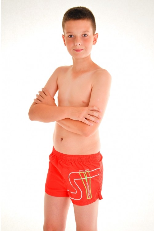 Красные пляжные шорты для мальчика Sweet Years 3634 R