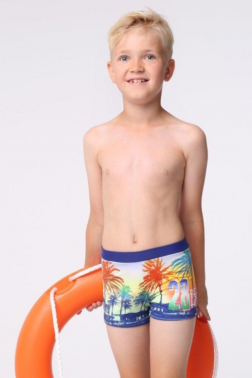 Пляжные плавки боксер для мальчика Keyzi Beach - фото №1