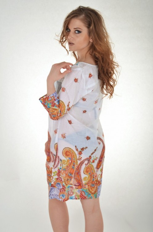 Пляжное платье мини с ярким принтом Iconique KA...