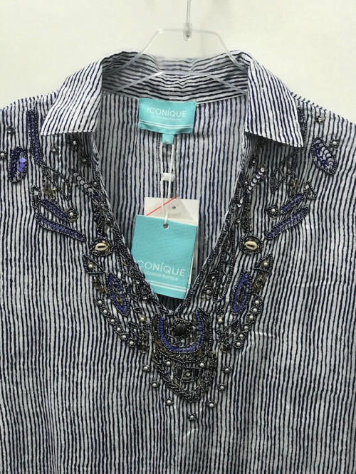 Пляжная блузка с БРАКОМ вышивки Iconique IC9-074