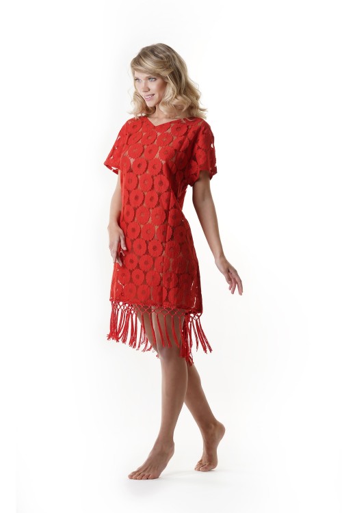 Красное пляжное платье Iconique IC9-017 R