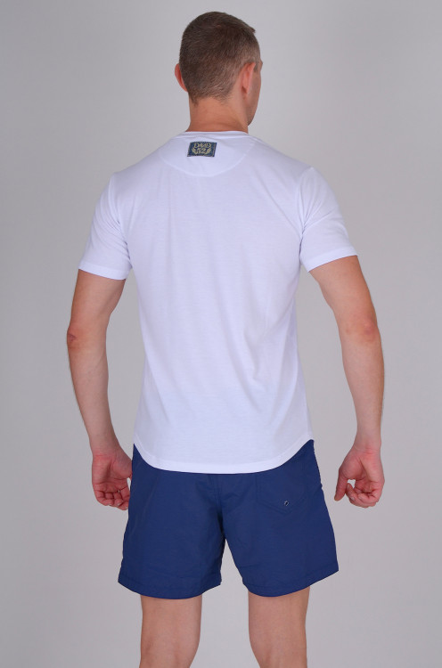 Белая пляжная футболка David DM8-016