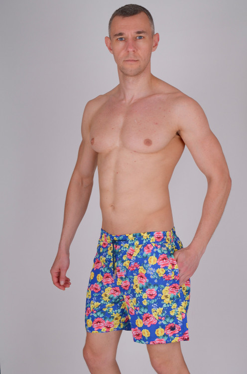 Мужские пляжные шорты на резинке David DM7-005