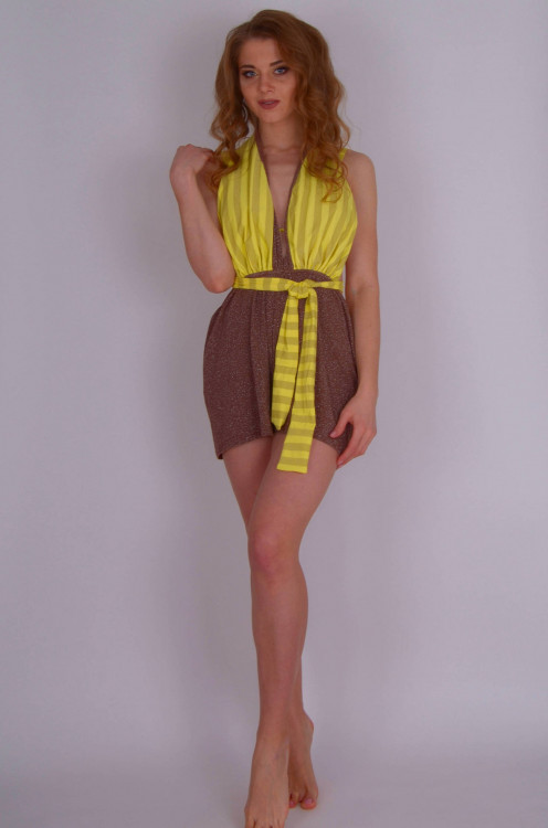 Короткое пляжное платье Amarea 20092